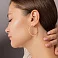 Золотые серьги-кольца (арт. 122103/35) – изображение 4