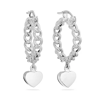 Золоті сережки з підвісками "Сердечка" (арт. 101454/20б)