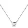 Серебряное колье Сердце без камней (арт. 7507/1841) – изображение 1