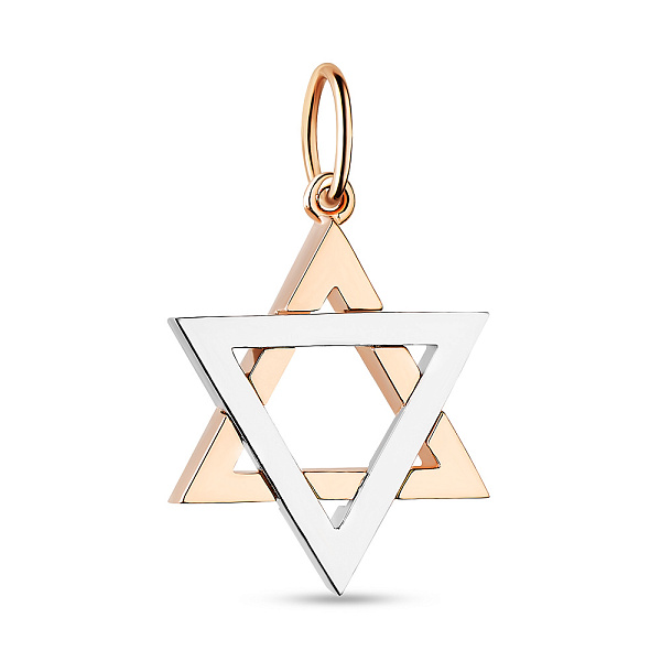 Кулон Звезда Давида из золота (арт. 424267кб) – изображение 1