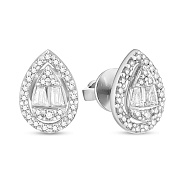 Золотые серьги с бриллиантами (арт. Т011551040б)