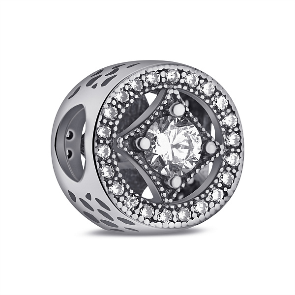 Срібний шарм з фіанітами (арт. 7903/П5Ф/7114) – зображення 1