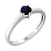 Каблучка з білого золота з сапфіром (арт. 141093Пбс) – зображення 1
