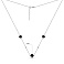 Серебряное колье Клевер с ониксом (арт. 7507/2319/7о) – изображение 3