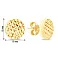 Золотые серьги-пусеты «Монеты» (арт. 107862/2ж) – изображение 2