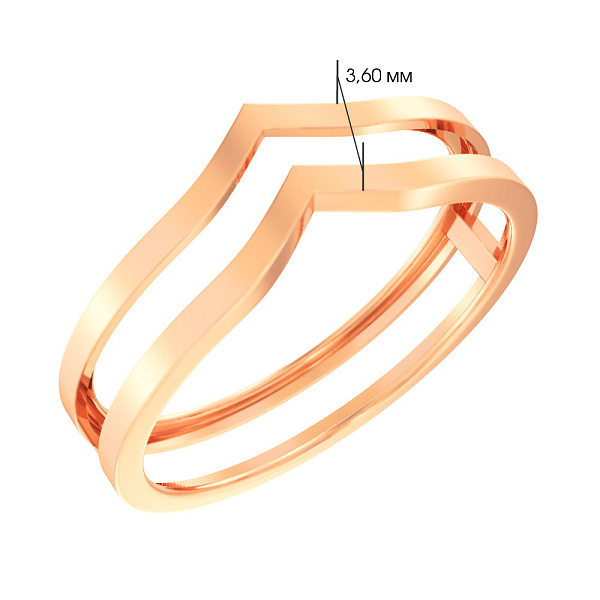 Золотое кольцо (арт. 140825) – изображение 2