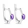 Срібні сережки з аметистом (арт. 7502/532Асп) – зображення 1