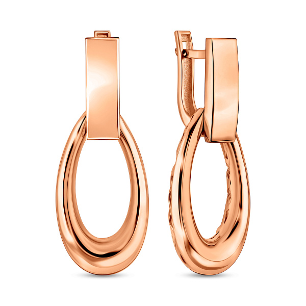 Серьги-подвески из красного золота (арт. 1091492) – изображение 1