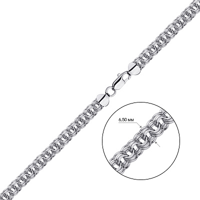 Срібний ланцюжок плетіння Бісмарк потрійний (арт. 7508/3-0506.80.2)
