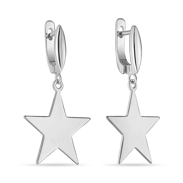 Срібні сережки-підвіски (арт. 7502/3905) – зображення 1