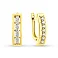 Золотые серьги с фианитами (арт. 111037ж) – изображение 1