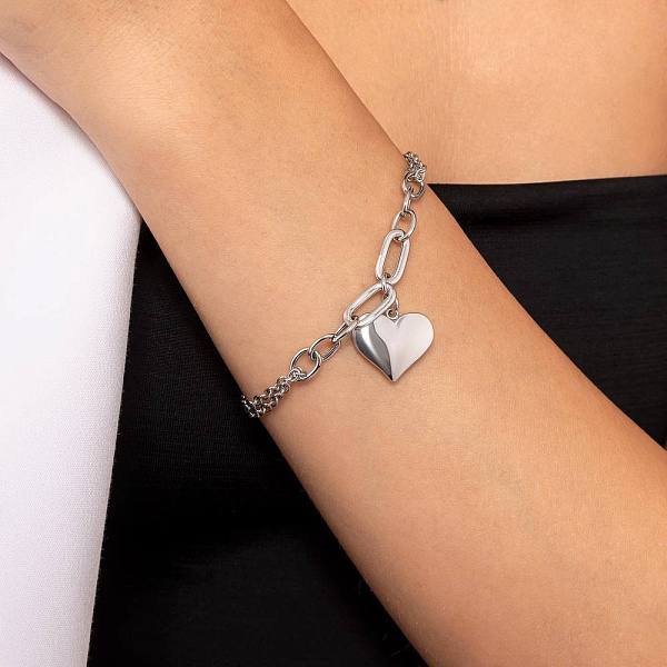 Браслет золотий з сердечком (арт. 3261008б) – зображення 2