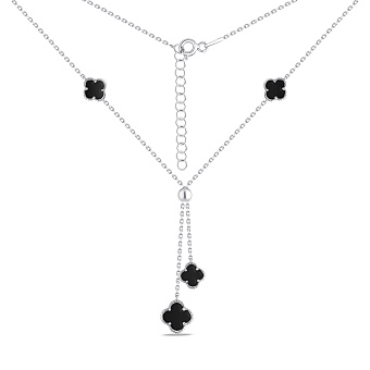 Серебряное колье с перламутром (арт. 7507/2337о)