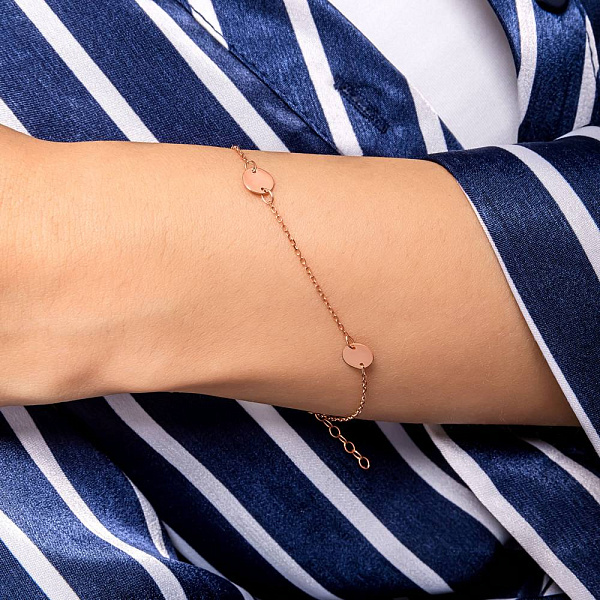 Браслет Монети з червоного золота (арт. 326707/6) – зображення 2