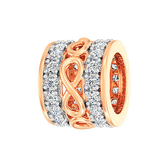 Шарм Бесконечность из красного золота (арт. 440664)