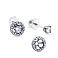 Серебряные пусеты с фианитами (арт. 7918/29050) – изображение 1