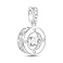 Серебряный кулон с фианитами (арт. 7503/4759) – изображение 1