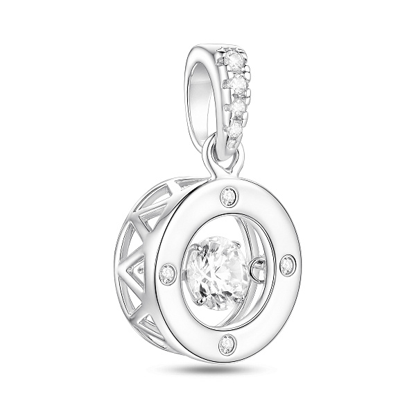 Серебряный кулон с фианитами (арт. 7503/4759) – изображение 1
