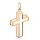 Золотой крестик без камней (арт. 424784) – изображение 1