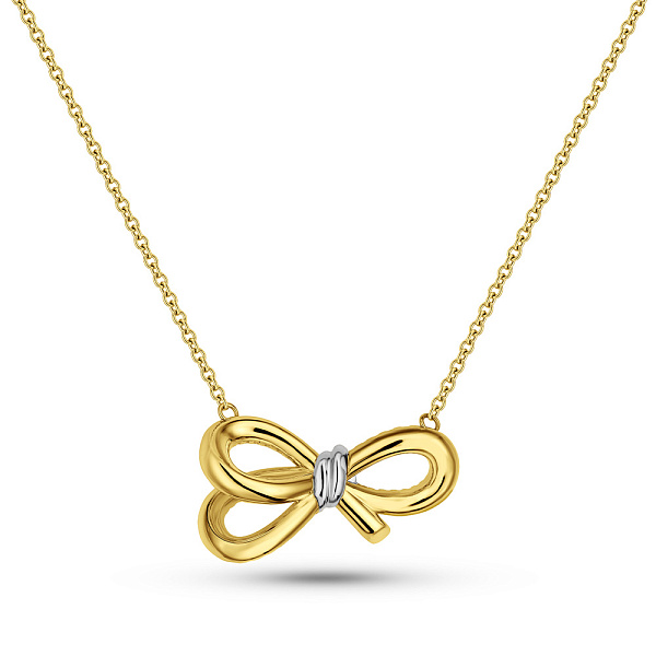 Колье из желтого золота Бантики Francelli (арт. е352976жб) – изображение 1