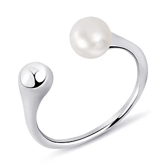 Срібна каблучка з перлиною (арт. 7501/8288жб)