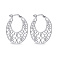 Серебряные серьги без камней (арт. 7502/9360) – изображение 1