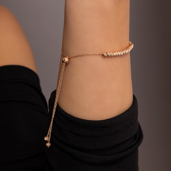 Браслет з червоного золота без каменів (арт. 325291) – зображення 4