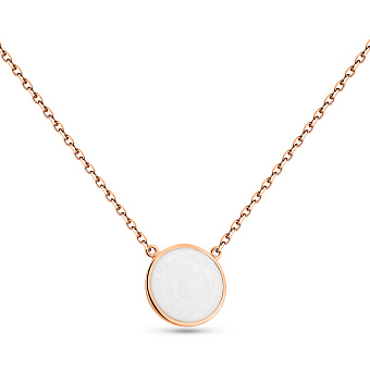 Фото Золоте кольє Лýна з емаллю (арт. 361257еп)