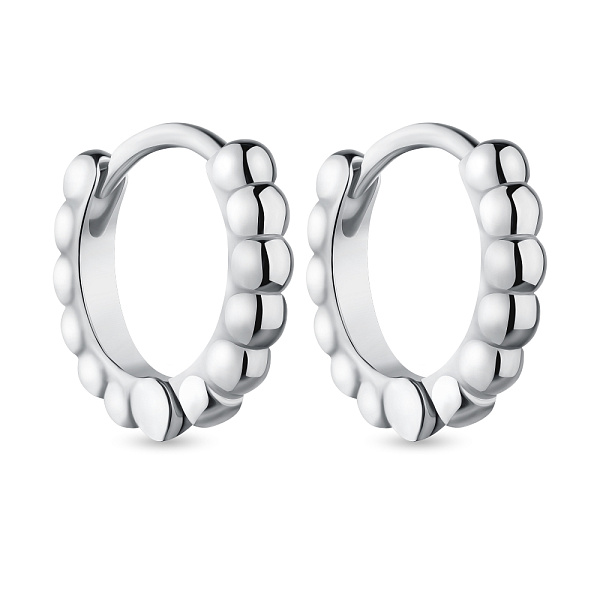 Серьги-кольца из серебра (арт. 7502/4867/10) – изображение 1