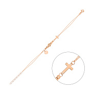 Браслет из красного золота с подвеской (арт. 326945)