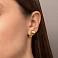 Серьги золотые в желтом цвете металла (арт. 100073ж) – изображение 3