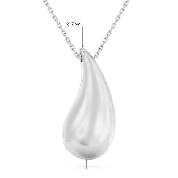 Кольє з білого золота (арт. 361448б) – зображення 2