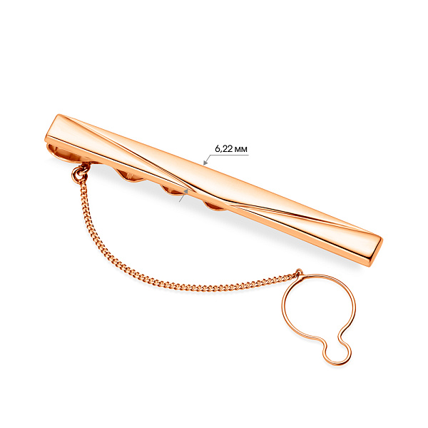 Зажим для галстука из красного золота (арт. 200004) – изображение 2