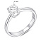 Серебряное кольцо с одним фианитом (арт. 7501/8287) – изображение 2