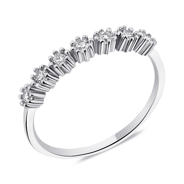 Каблучка срібна з фіанітами (арт. 7501/6261) – зображення 1