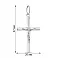 Православный серебряный крестик  (арт. 7504/2-0071.0.2) – изображение 2