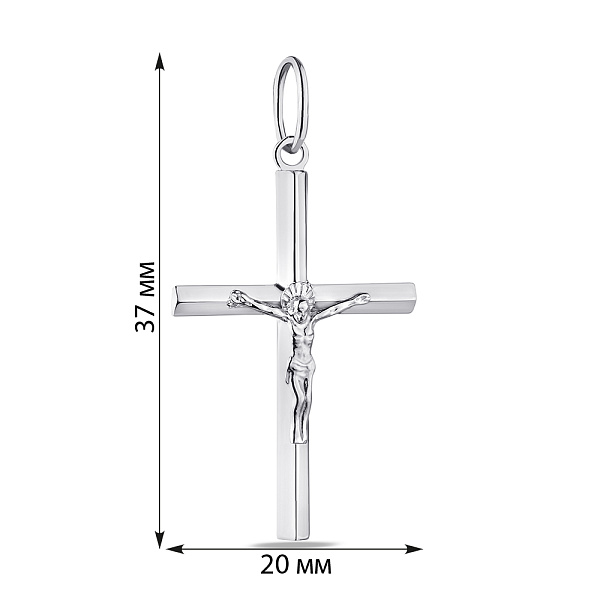 Православный серебряный крестик  (арт. 7504/2-0071.0.2) – изображение 2