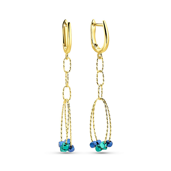 Серьги из желтого золота Francelli (арт. 1091239жбрзс) – изображение 1