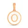 Золотой кулон с эмалью Буква О (арт. 440987еп) – изображение 1