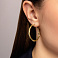 Золотые серьги-кольца (арт. 1091891/35ж) – изображение 2