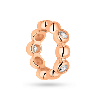 Шарм з червоного золота з фіанітами  (арт. 424593)