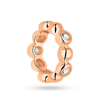 Шарм з червоного золота з фіанітами  (арт. 424593)