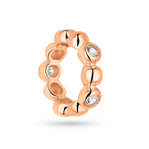 Шарм з червоного золота з фіанітами  (арт. 424593) – зображення 1