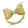 Кольцо Francelli Бантик из желтого золота с бриллиантами (арт. К141358005ж) – изображение 4