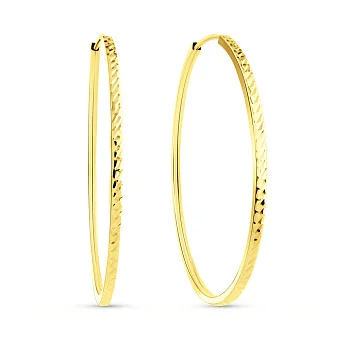 Золотые серьги-кольца (арт. 122106/55ж)