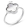 Серебряное кольцо с перламутром (арт. 7501/610/10пкп) – изображение 2