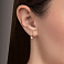 Детские сережки из желтого золота с фианитами (арт. 110102ж) – изображение 2