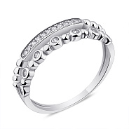 Фото Кольцо из серебра с дорожкой из фианитов (арт. 7501/6267)