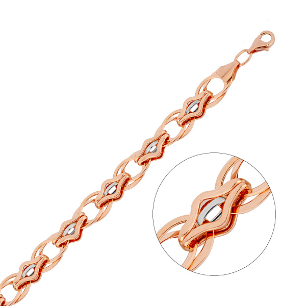 Браслет з червоного золота на руку (арт. 320885) – зображення 2