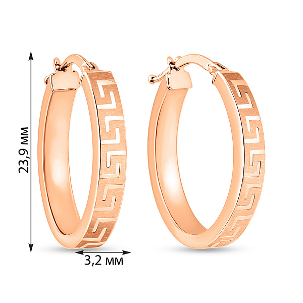 Серьги Олимпия из красного золота (арт. 1091206/25) – изображение 4